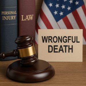 A law graphic for a blog about the average wrongful death settlement in Georgia.
