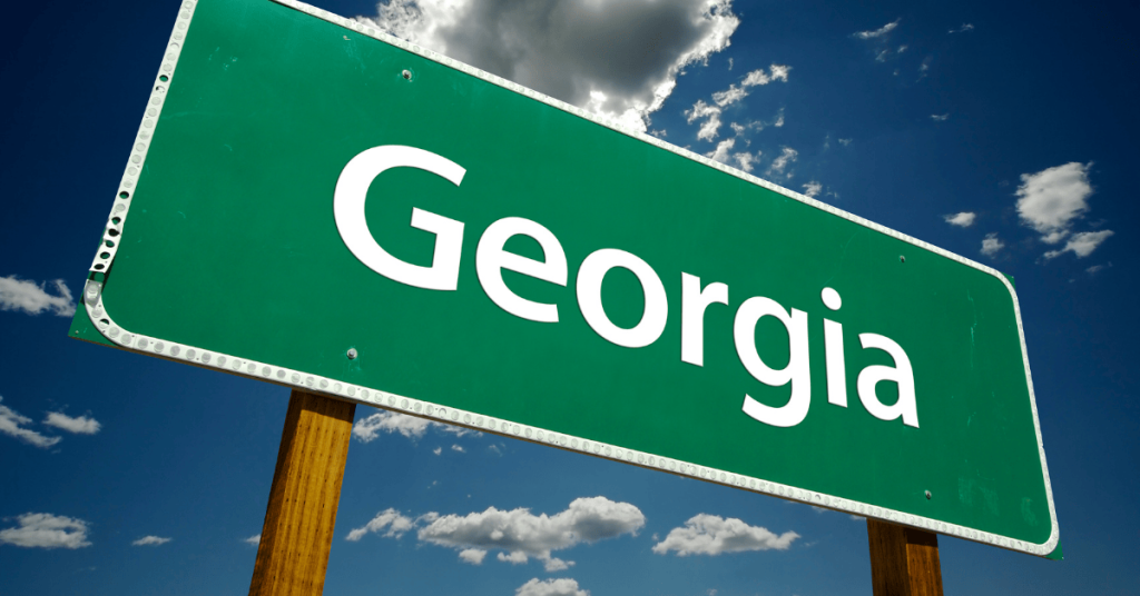 Georgia road sign